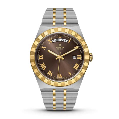 tudor royal chocolate|tudor royal gold dial.